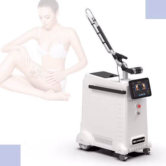 Retrait de taches de rousseur au laser Thérapie permanente de pigmentation Adm Ce ND YAG Machine laser picoseconde