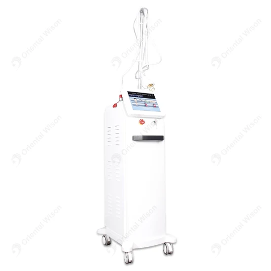 Resurfacer la peau au laser fractionnel CO2 chirurgical professionnel / enlever la cicatrice de la machine de beauté / traitement vertical au CO2 resserrement vaginal de la machine de beauté au laser CO2 Erbium