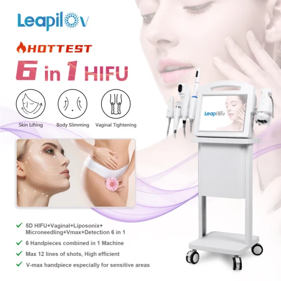 2023 Meilleure vente 5D 4D 3D Hifu Machine de rajeunissement de la peau par ultrasons focalisés à haute intensité